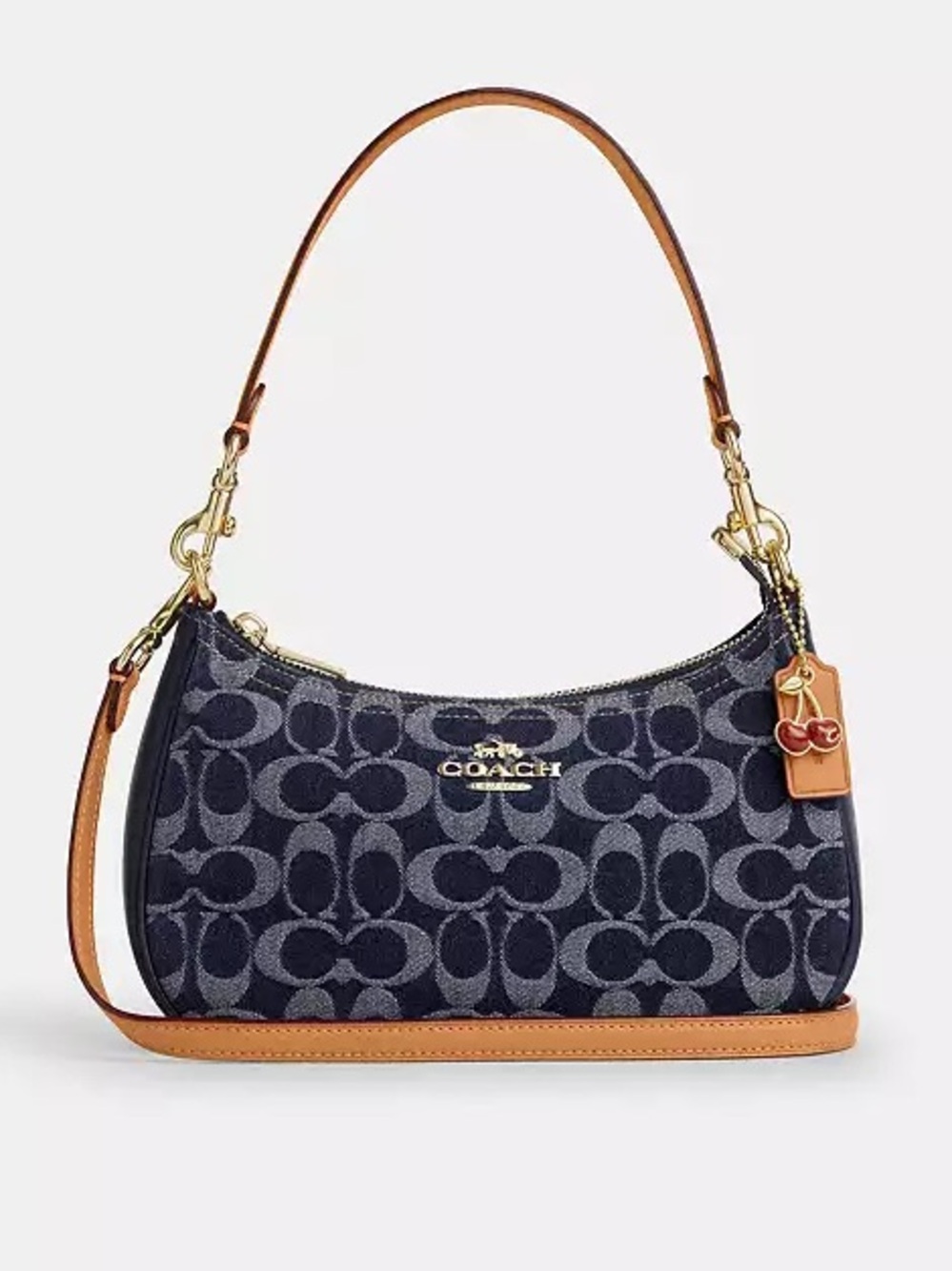 NWT COACH teri signature denim shoulder bag